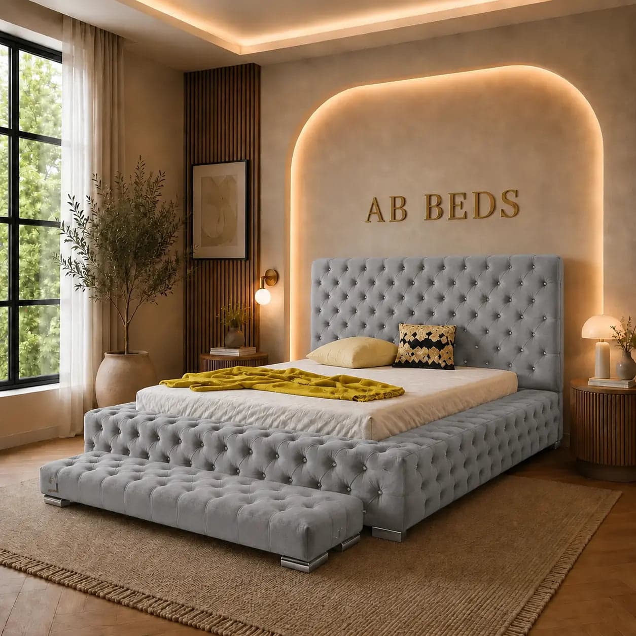 Luxoré Ambassador Bed – Elegant Deep-Padded Luxury Design | ADBEDS (AD) #13