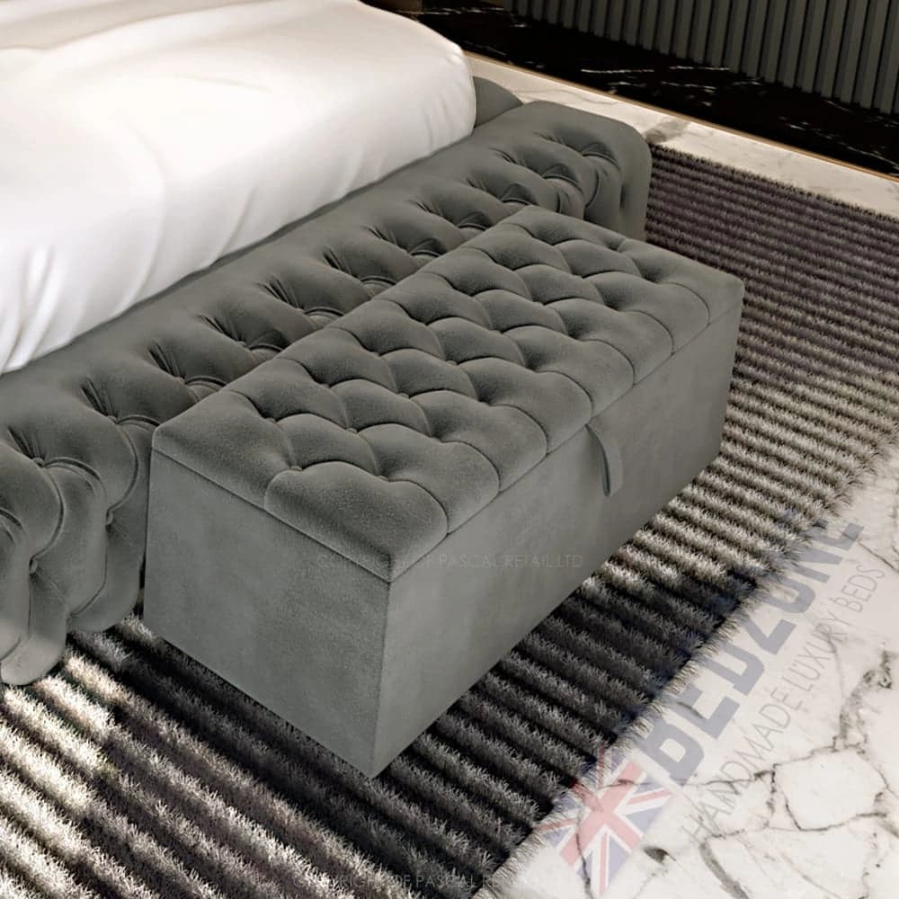 Spanish Upholstery Style Ottoman Blanket Box - ADBEDS OB6
